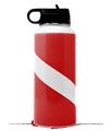 Skin Wrap Decal compatible with Hydro Flask Wide Mouth Bottle 32oz Dive Scuba Flag (BOTTLE NOT INCLUDED)