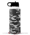 Skin Wrap Decal compatible with Hydro Flask Wide Mouth Bottle 32oz WraptorCamo Digital Camo Gray (BOTTLE NOT INCLUDED)