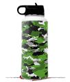 Skin Wrap Decal compatible with Hydro Flask Wide Mouth Bottle 32oz WraptorCamo Digital Camo Green (BOTTLE NOT INCLUDED)