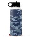 Skin Wrap Decal compatible with Hydro Flask Wide Mouth Bottle 32oz WraptorCamo Digital Camo Navy (BOTTLE NOT INCLUDED)