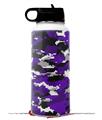 Skin Wrap Decal compatible with Hydro Flask Wide Mouth Bottle 32oz WraptorCamo Digital Camo Purple (BOTTLE NOT INCLUDED)