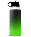 Skin Wrap Decal compatible with Hydro Flask Wide Mouth Bottle 32oz Smooth Fades Green Black (BOTTLE NOT INCLUDED)