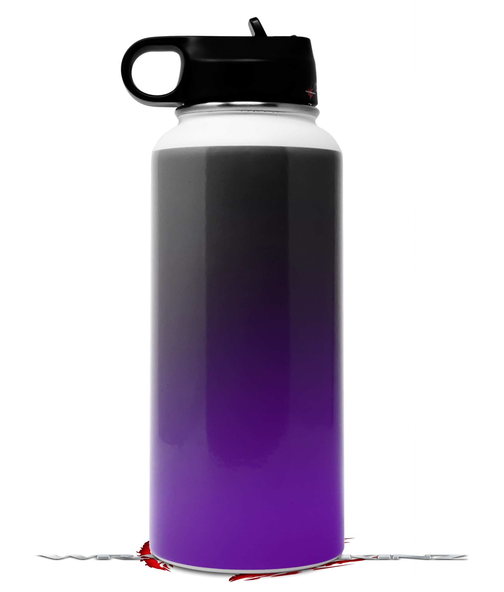 Hydro Flask 32oz Bottle Smooth Fades Purple Black