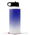 Skin Wrap Decal compatible with Hydro Flask Wide Mouth Bottle 32oz Smooth Fades White Blue (BOTTLE NOT INCLUDED)