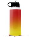 Skin Wrap Decal compatible with Hydro Flask Wide Mouth Bottle 32oz Smooth Fades Yellow Red (BOTTLE NOT INCLUDED)