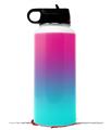 Skin Wrap Decal compatible with Hydro Flask Wide Mouth Bottle 32oz Smooth Fades Neon Teal Hot Pink (BOTTLE NOT INCLUDED)