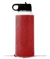 Skin Wrap Decal compatible with Hydro Flask Wide Mouth Bottle 32oz Raining Red (BOTTLE NOT INCLUDED)