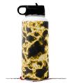 Skin Wrap Decal compatible with Hydro Flask Wide Mouth Bottle 32oz Electrify Yellow (BOTTLE NOT INCLUDED)