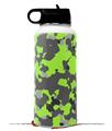 Skin Wrap Decal compatible with Hydro Flask Wide Mouth Bottle 32oz WraptorCamo Old School Camouflage Camo Lime Green (BOTTLE NOT INCLUDED)