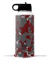 Skin Wrap Decal compatible with Hydro Flask Wide Mouth Bottle 32oz WraptorCamo Old School Camouflage Camo Red Dark (BOTTLE NOT INCLUDED)