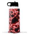 Skin Wrap Decal compatible with Hydro Flask Wide Mouth Bottle 32oz Electrify Red (BOTTLE NOT INCLUDED)