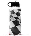 Skin Wrap Decal compatible with Hydro Flask Wide Mouth Bottle 32oz Checkered Racing Flag (BOTTLE NOT INCLUDED)