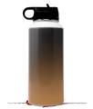 Skin Wrap Decal compatible with Hydro Flask Wide Mouth Bottle 32oz Smooth Fades Bronze Black (BOTTLE NOT INCLUDED)