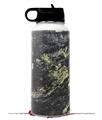 Skin Wrap Decal compatible with Hydro Flask Wide Mouth Bottle 32oz Marble Granite 03 Black (BOTTLE NOT INCLUDED)