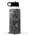 Skin Wrap Decal compatible with Hydro Flask Wide Mouth Bottle 32oz Marble Granite 06 Black Gray (BOTTLE NOT INCLUDED)