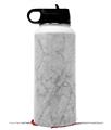 Skin Wrap Decal compatible with Hydro Flask Wide Mouth Bottle 32oz Marble Granite 09 White Gray (BOTTLE NOT INCLUDED)