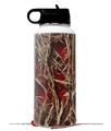 Skin Wrap Decal compatible with Hydro Flask Wide Mouth Bottle 32oz WraptorCamo Grassy Marsh Camo Red (BOTTLE NOT INCLUDED)