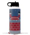 Skin Wrap Decal compatible with Hydro Flask Wide Mouth Bottle 32oz Ugly Holiday Christmas Sweater - Incoming Santa (BOTTLE NOT INCLUDED)