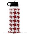 Skin Wrap Decal compatible with Hydro Flask Wide Mouth Bottle 32oz Houndstooth Red Dark (BOTTLE NOT INCLUDED)