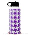 Skin Wrap Decal compatible with Hydro Flask Wide Mouth Bottle 32oz Houndstooth Purple (BOTTLE NOT INCLUDED)