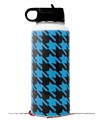Skin Wrap Decal compatible with Hydro Flask Wide Mouth Bottle 32oz Houndstooth Blue Neon on Black (BOTTLE NOT INCLUDED)