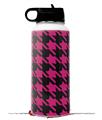 Skin Wrap Decal compatible with Hydro Flask Wide Mouth Bottle 32oz Houndstooth Hot Pink on Black (BOTTLE NOT INCLUDED)