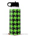 Skin Wrap Decal compatible with Hydro Flask Wide Mouth Bottle 32oz Houndstooth Neon Lime Green on Black (BOTTLE NOT INCLUDED)