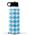 Skin Wrap Decal compatible with Hydro Flask Wide Mouth Bottle 32oz Houndstooth Blue Neon (BOTTLE NOT INCLUDED)