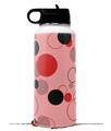 Skin Wrap Decal compatible with Hydro Flask Wide Mouth Bottle 32oz Lots of Dots Red on Pink (BOTTLE NOT INCLUDED)