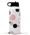 Skin Wrap Decal compatible with Hydro Flask Wide Mouth Bottle 32oz Lots of Dots Pink on White (BOTTLE NOT INCLUDED)