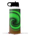 Skin Wrap Decal compatible with Hydro Flask Wide Mouth Bottle 32oz Alecias Swirl 01 Green (BOTTLE NOT INCLUDED)