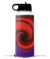 Skin Wrap Decal compatible with Hydro Flask Wide Mouth Bottle 32oz Alecias Swirl 01 Red (BOTTLE NOT INCLUDED)
