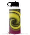 Skin Wrap Decal compatible with Hydro Flask Wide Mouth Bottle 32oz Alecias Swirl 01 Yellow (BOTTLE NOT INCLUDED)