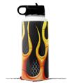 Skin Wrap Decal compatible with Hydro Flask Wide Mouth Bottle 32oz Metal Flames (BOTTLE NOT INCLUDED)