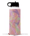 Skin Wrap Decal compatible with Hydro Flask Wide Mouth Bottle 32oz Neon Swoosh on Pink (BOTTLE NOT INCLUDED)