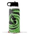 Skin Wrap Decal compatible with Hydro Flask Wide Mouth Bottle 32oz Alecias Swirl 02 Green (BOTTLE NOT INCLUDED)