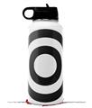 Skin Wrap Decal compatible with Hydro Flask Wide Mouth Bottle 32oz Bullseye Black and White (BOTTLE NOT INCLUDED)