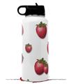Skin Wrap Decal compatible with Hydro Flask Wide Mouth Bottle 32oz Strawberries on White (BOTTLE NOT INCLUDED)
