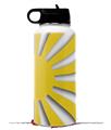 Skin Wrap Decal compatible with Hydro Flask Wide Mouth Bottle 32oz Rising Sun Japanese Flag Yellow (BOTTLE NOT INCLUDED)