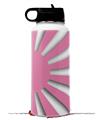Skin Wrap Decal compatible with Hydro Flask Wide Mouth Bottle 32oz Rising Sun Japanese Flag Pink (BOTTLE NOT INCLUDED)