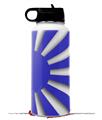 Skin Wrap Decal compatible with Hydro Flask Wide Mouth Bottle 32oz Rising Sun Japanese Flag Blue (BOTTLE NOT INCLUDED)
