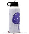 Skin Wrap Decal compatible with Hydro Flask Wide Mouth Bottle 32oz Mushrooms Purple (BOTTLE NOT INCLUDED)