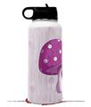 Skin Wrap Decal compatible with Hydro Flask Wide Mouth Bottle 32oz Mushrooms Hot Pink (BOTTLE NOT INCLUDED)
