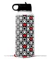 Skin Wrap Decal compatible with Hydro Flask Wide Mouth Bottle 32oz XO Hearts (BOTTLE NOT INCLUDED)