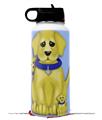 Skin Wrap Decal compatible with Hydro Flask Wide Mouth Bottle 32oz Puppy Dogs on Blue (BOTTLE NOT INCLUDED)