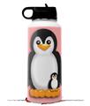 Skin Wrap Decal compatible with Hydro Flask Wide Mouth Bottle 32oz Penguins on Pink (BOTTLE NOT INCLUDED)