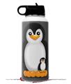 Skin Wrap Decal compatible with Hydro Flask Wide Mouth Bottle 32oz Penguins on Black (BOTTLE NOT INCLUDED)
