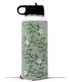 Skin Wrap Decal compatible with Hydro Flask Wide Mouth Bottle 32oz Victorian Design Green (BOTTLE NOT INCLUDED)
