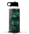 Skin Wrap Decal compatible with Hydro Flask Wide Mouth Bottle 32oz Skulls Confetti Seafoam Green (BOTTLE NOT INCLUDED)