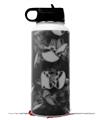Skin Wrap Decal compatible with Hydro Flask Wide Mouth Bottle 32oz Skulls Confetti White (BOTTLE NOT INCLUDED)
